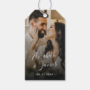 Couple Photo Creative Wedding Guest Book Idea Gift Tags