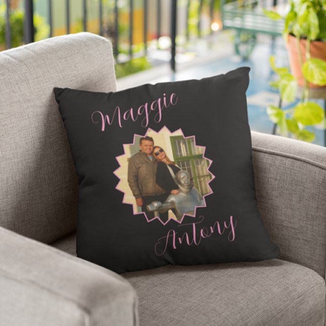 Couple photo gift  throw pillow (Creator Uploaded)
