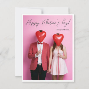 Couple Photo I love you Happy Valentine's Day Card