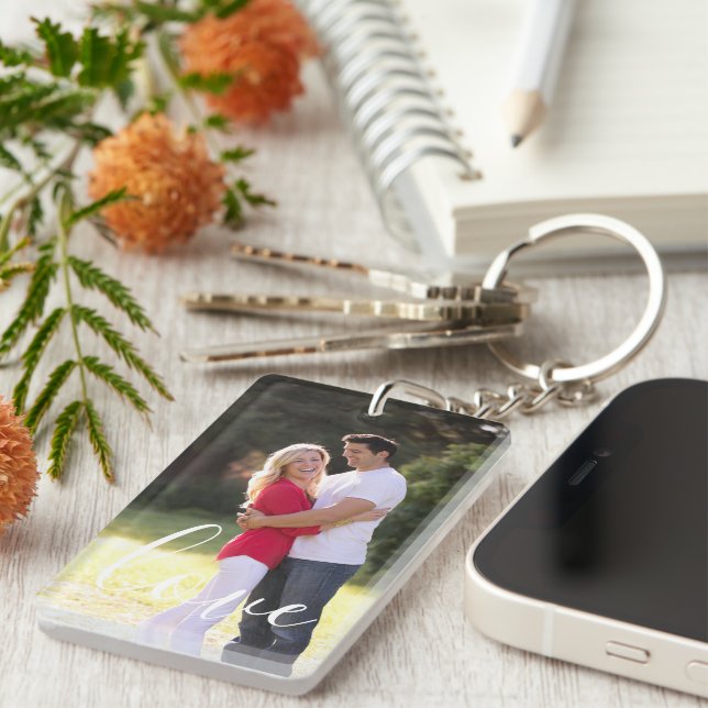 Couple Photo Keychain (Front Right)