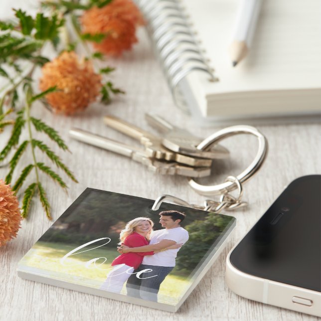 Couple Photo Keychain (Front Right)