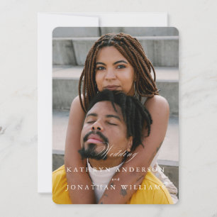 Couple Photo No Parents Wedding Invitation