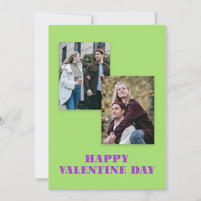 Couple Photo Valentine's Day Card (Front)