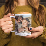 Couple Photo Wedding Coffee Mug<br><div class="desc">A custom photo design with typewriter caption text which can easily be personalized along with your own full size photo. The perfect gift for any occasion!</div>