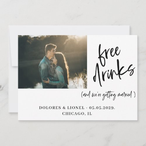 Couple Photo Wedding Save the date