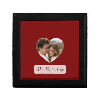 Couple Photo Wooden Jewelry Box My Valentine