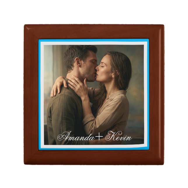 Couple Picture Gift Box Personalized Keepsake (Front)