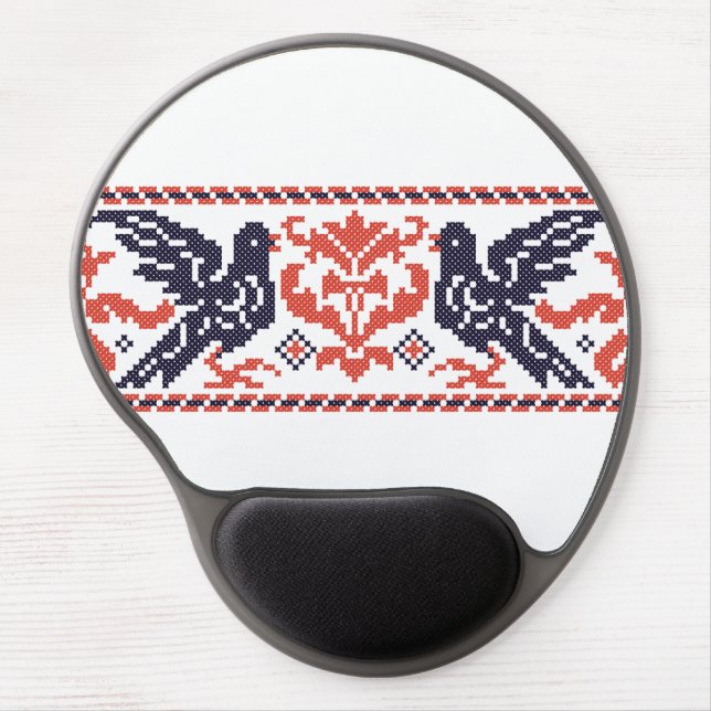 Couple pigeons gel mouse pad (Front)