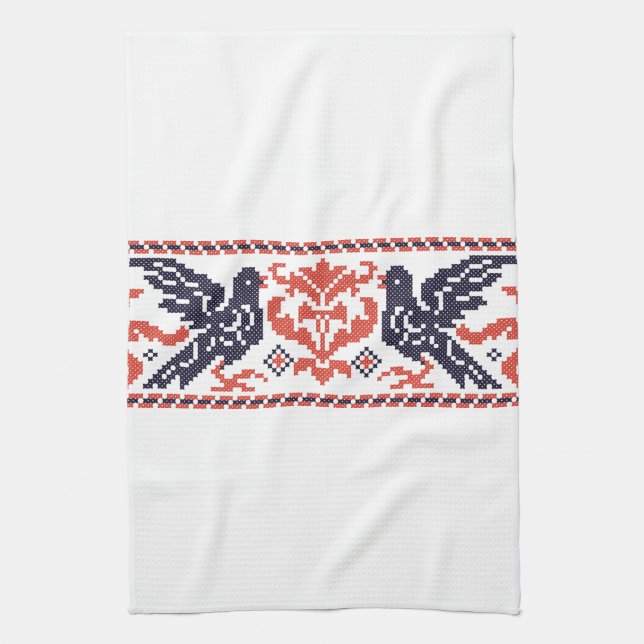 Couple pigeons towel (Vertical)