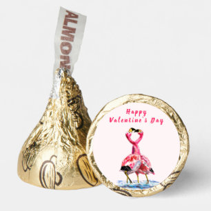 Couple Pink Flamingo Your Valentine's Day Gift Hershey®'s Kisses®