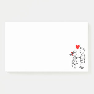 Couple Post it Notes Love