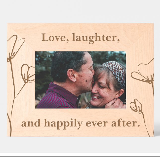 Couple Quote Flowers Custom Wood Frames (Creator Uploaded)