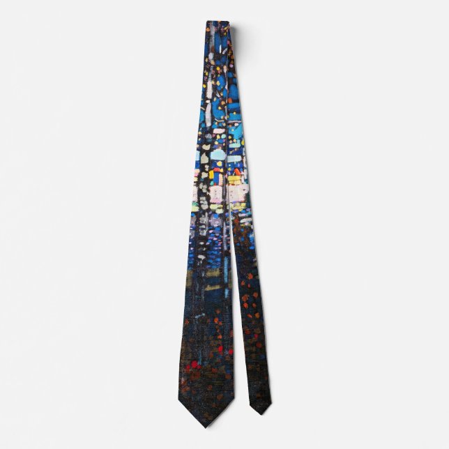 Couple Riding a White Horse, Wassily Kandinsky Neck Tie (Front)