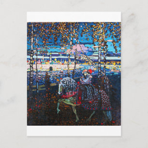 Couple Riding a White Horse, Wassily Kandinsky Postcard