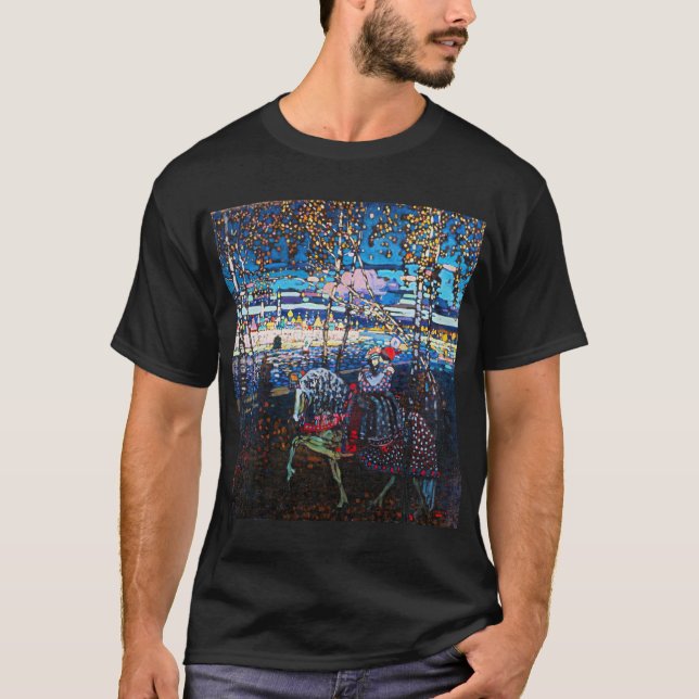 Couple Riding a White Horse, Wassily Kandinsky T-Shirt (Front)