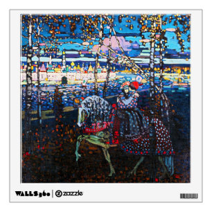 Couple Riding a White Horse, Wassily Kandinsky Wall Decal