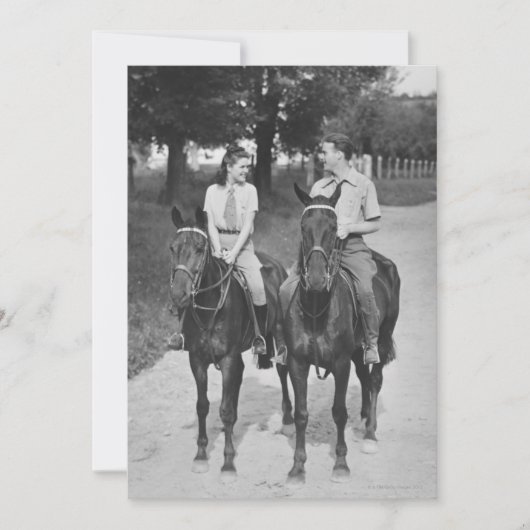 Couple Riding Horses (Front)