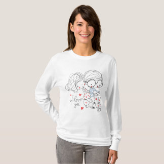 Couple Riding Vespa T-Shirt Romantic