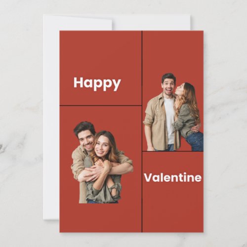 Couple Romantic Photo Valentines Day Card