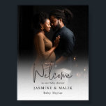 Couple’s Baby Shower Personalized Photo Poster<br><div class="desc">Celebrate the joyous arrival of your little one with our customizable photo posters designed for soon to be parents. Personalize it with your own text and photo, making it a cherished keepsake for your special day. With easy editing options, you can create a unique and meaningful design that reflects your...</div>