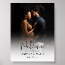 Couple’s Baby Shower Personalized Photo Poster