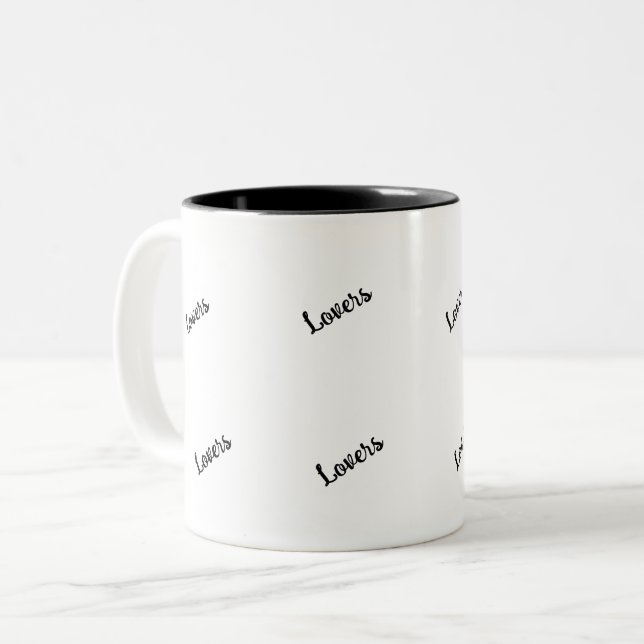 Couple’s Mug Set – ‘His & Hers’ Matching Love  (Front Left)