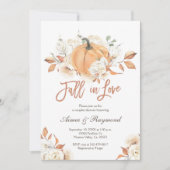 Couple Shower  Fall In Love Bridal Shower Invitation (Front)