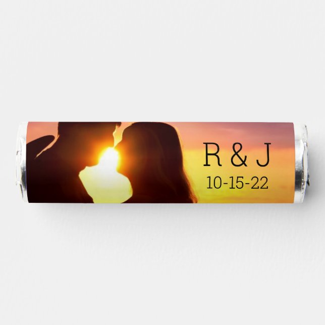 Couple Silhouette At Sunset Breath Savers® Mints (Front)