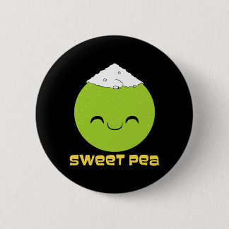 Couple Sweet Pea Cute Relationship Performance Button