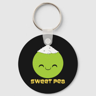 Couple Sweet Pea Cute Relationship Performance Keychain