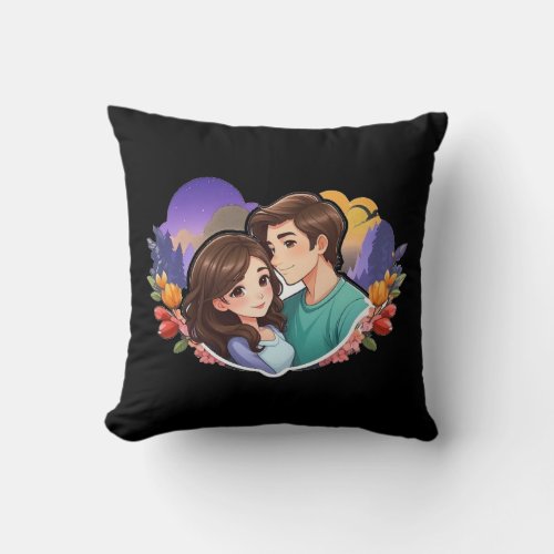 Couple Throw Pillow