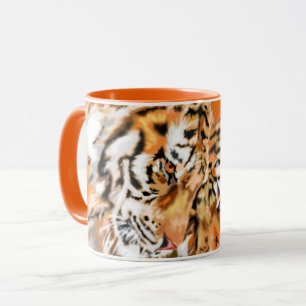 Couple Tigers Mug Gift - Hug