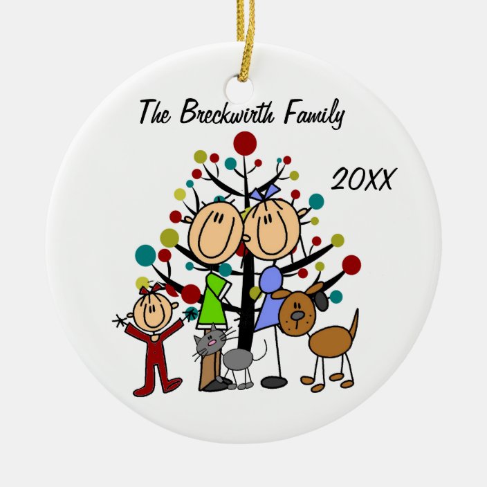 girl and dog ornament