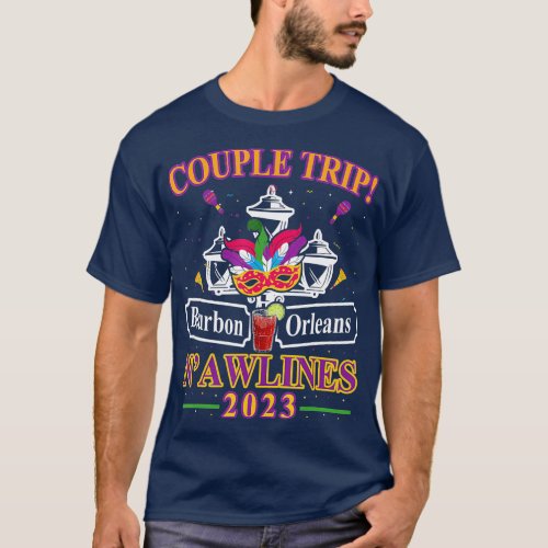 Couple Trip 2023 New Orleans Vacation Bachelorette T_Shirt