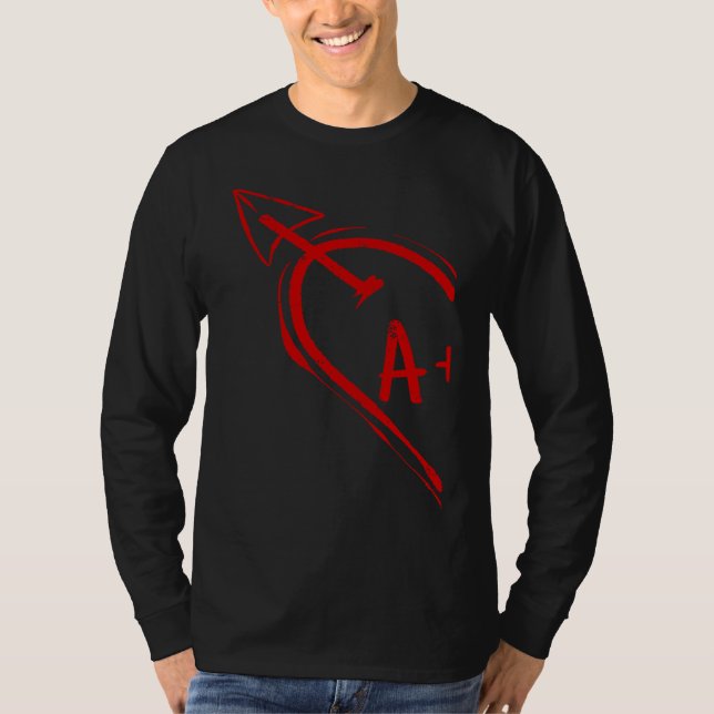 Couple Valentine Heart for Her A 2023 Happy Valent T-Shirt (Front)