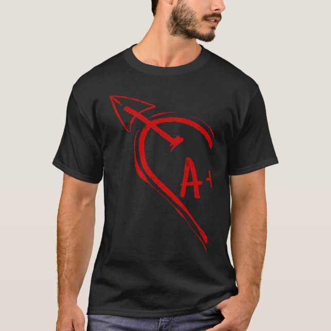 Couple Valentine Heart for Her A 2023 Happy Valent T-Shirt (Front)