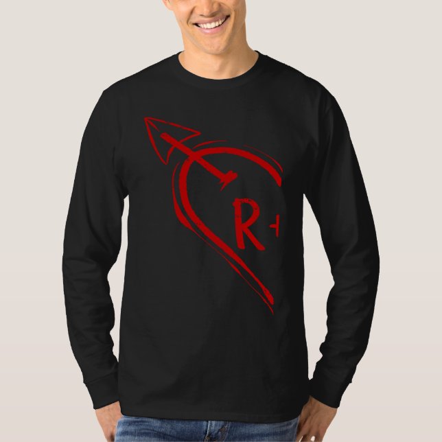 Couple Valentine Heart for Her R 2023 Happy Valent T-Shirt (Front)