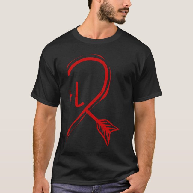 Couple Valentine Heart for Him L 2023 Happy Valent T-Shirt (Front)
