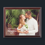 Couple Wedding and Honeymoon Photo Plaque<br><div class="desc">Couple Wedding and Honeymoon Photo Plaque</div>