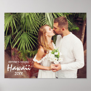 Couple Wedding and Honeymoon Photo Poster