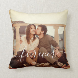 Couple Wedding Anniversary Custom Photo Keepsake  Throw Pillow