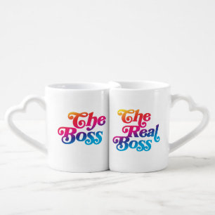 Couple Wedding Anniversary Valentine Colorful Cute Coffee Mug Set