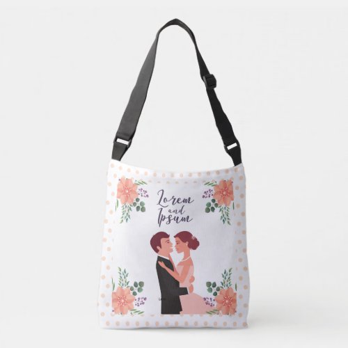 Couple wedding crossbody bag