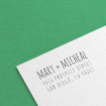 Couple Wedding Return Address Elegant Minimalist Self-inking Stamp<br><div class="desc">Couple Wedding Return Address Elegant Minimalist</div>