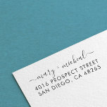 Couple Wedding Return Address Elegant Minimalist Self-inking Stamp<br><div class="desc">Couple Wedding Return Address Elegant Minimalist</div>