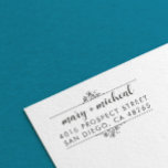 Couple Wedding Return Address Elegant Minimalist Self-inking Stamp<br><div class="desc">Couple Wedding Return Address Elegant Minimalist</div>