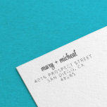Couple Wedding Return Address Elegant Minimalist Self-inking Stamp<br><div class="desc">Couple Wedding Return Address Elegant Minimalist</div>