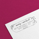 Couple Wedding Return Address Elegant Minimalist Self-inking Stamp<br><div class="desc">Couple Wedding Return Address Elegant Minimalist</div>