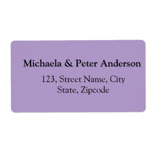 Couple wedding simple minimal return address label