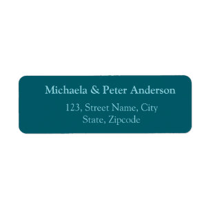 Couple wedding simple minimal return address label